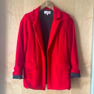 Skies Are Blue Red Blazer